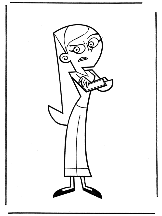 Plansa de colorat cu Danny Phantom 17 9